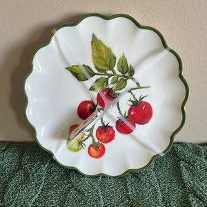 House & Garden Tomato 🍅 Melamine Dinner Plates Set of 4 NEW!